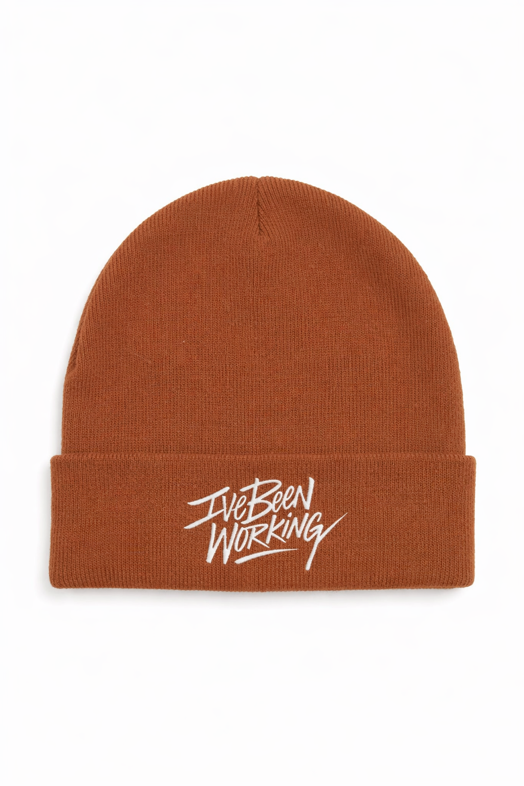 IBW “Burnt Brick” Beanie -Brown/Burnt Orange